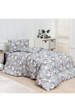 Unicorn Cotton Ranforce Duvet Cover Set Single MHCUNICORN - SENLİFE