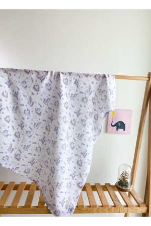 Unicorn Patterned Multi-Purpose Muslin Cover 95x85 Cm LP03K09 - Le Petite Histoire