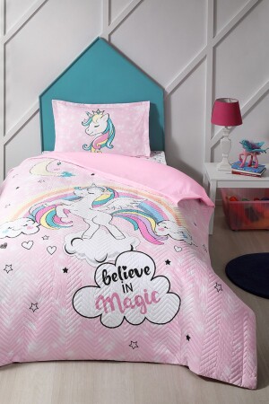 Unicorn Single Quilted Duvet Cover Set EVTEKSTILI-530401 - Özdilek