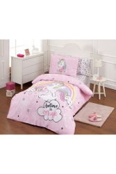 Unicorn Tek Kişilik Lastikli Çarşaflı Nevresim Takımı cndnunicorn - Özdilek