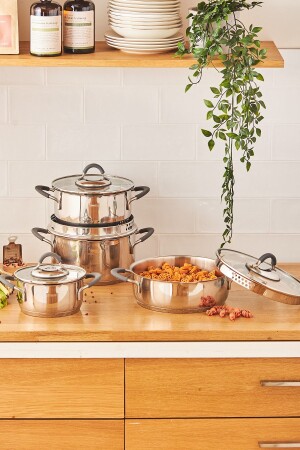 Unique 8 Piece Steel Cookware Set 600. 15. 01. 2007 - Emsan
