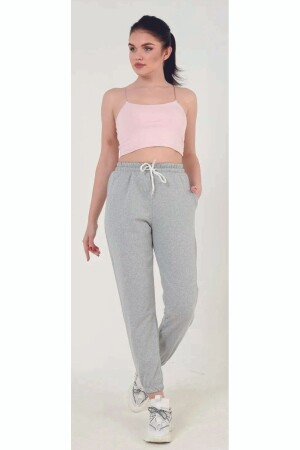 Unisex 2ip Knitted Fabric COMPASS Compass Print Oversize Pocket Sweatpants - Ronay Giyim