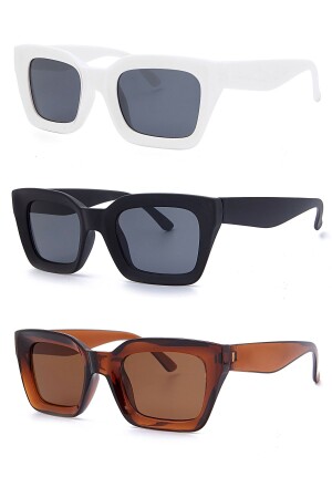 Unisex 3'lü Güneş Gözlüğü Seti Geniş-Set - Modalucci