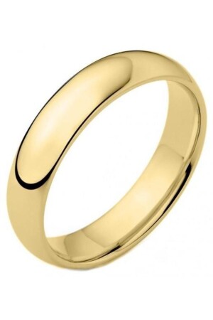 Unisex 6mm Shiny Domed Men's Women's Steel Wedding Ring Tca - Takı Dükkanı