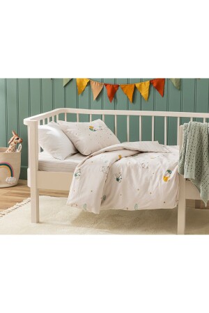 Unisex-Baby-Bettbezug-Set aus Lammbaumwolle, 100 x 150 cm, Beige, 10038822 - English Home