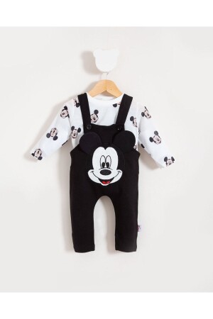 Unisex Baby Gray Mickey Pattern Slopet Set - Bubito
