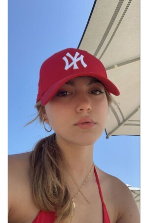 Unisex Baseball Nyc Hat Red - White nysapkagm - Goldmine