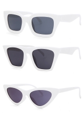 Unisex Beyaz 3'lü Güneş Gözlüğü Seti White-Set - Modalucci