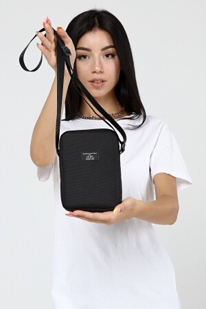 Unisex Black Waist-Phone And Shoulder Bag - D'vers