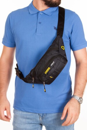 Unisex Black Waterproof Waist and Shoulder Bag Freebag with USB and Headphone Port - Newish Polo Accessories