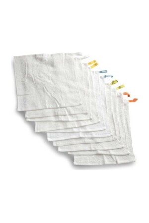 Unisex Children White Krama 10 Pieces 30x30 Cm Towel Set Baby Hand Towel Napkin BRBN-IKEA-KRAMA - IKEA