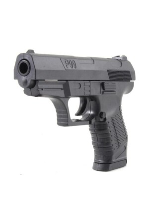 Unisex Children's Black Small Bead Shooting Gun P99 - can oyuncak
