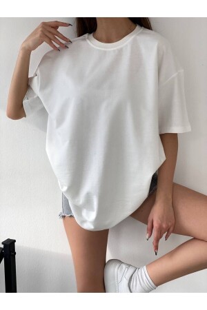 Unisex Cotton Black Crew Neck Oversize Boyfriend T-shirt - Eldemir
