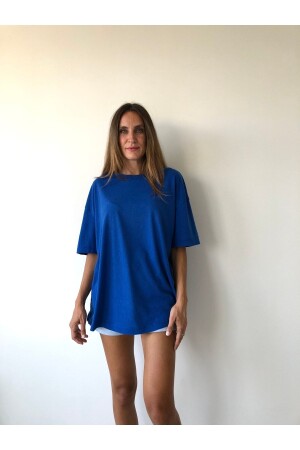 Unisex Cotton Crew Neck Boyfriend Knitted Oversize T-shirt - Jakarli