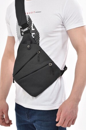 Unisex Crossbody Bag Chest Bag with Phone Compartment Slim Single Arm Shoulder Bag Daily Bodybag - Avca