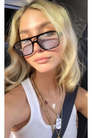 Unisex Glamour Güneş Gözlüğü Siyah Mavi glamourgozlukgm - Goldmine