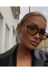 Unisex Glamour Sonnenbrille Schwarz Orange glamourgozlukgm - Goldmine