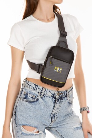 Unisex Grauer Cross Strap Schulter- und Brust-Reise-Tages-Bodybag zeyn-571 - NEWISH POLO ACCESSORIES