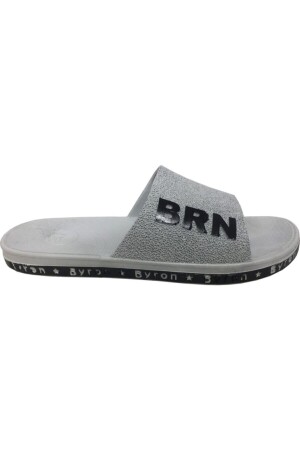 Unisex Gri Ses Yapmaz Kaymaz Taban Terlik - Brn
