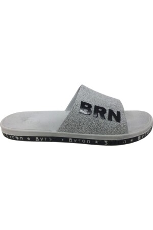 Unisex Gri Ses Yapmaz Kaymaz Taban Terlik - Brn