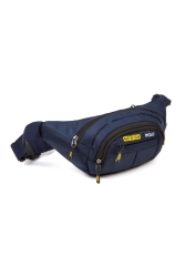 Unisex Impertex Kumaş Kulaklık Çıkışlı Su Geçirmez Omuz Ve Bel Çantası Çapraz Askılı Lacivert 310322-NPK1 - Newish