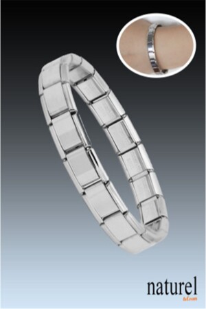Unisex Italian Charm Bracelet Stainless Steel Bracelet - Naturel Tılsım
