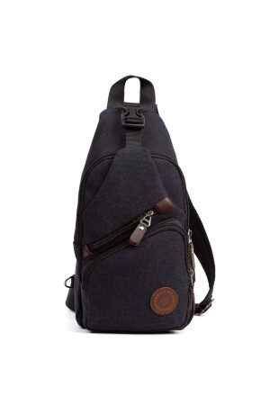 Unisex Kanvas Kumaş Usb Kulaklık Çıkışlı Çapraz Askılı Omuz Çanta Göğüs Bodybag Çanta (30X18CM) NEWİSHPOLO1023 - Newish Polo