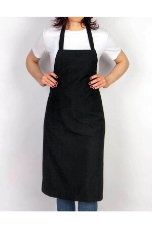 Unisex Kitchen Apron Extra Long Lace Up Kitchen Apron 100% Polyester Chef Apron - Genel Markalar