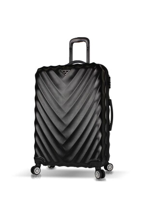 Unisex Lotus Abs Large Size Suitcase Black MV7071 - My Valice
