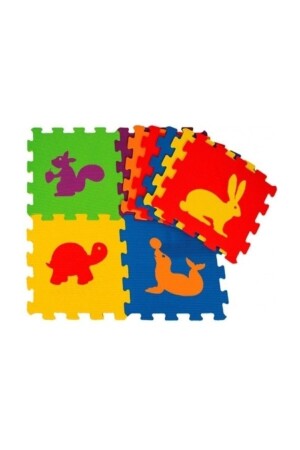 Unisex Renkli Çocuk Oyun Karosu Eva Puzzle Hayvanlar Yer Matı HMDY-HAYVANLAR-2-2 - HAMİDİYE AMBALAJ