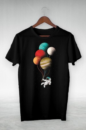 Unisex Siyah Baskılı T-Shirt - Viptasarımtshirt