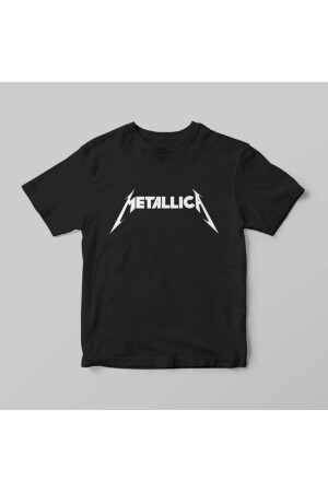 Unisex Siyah Metallica Tshirt - Marple's