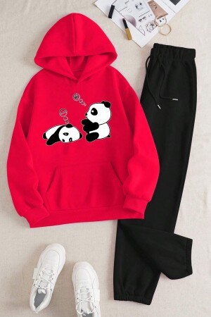 Unisex Sleepy Panda Printed Comfortable Tracksuit Set - Uyguntarz