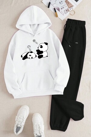 Unisex Sleepy Panda Printed Comfortable Tracksuit Set - Uyguntarz