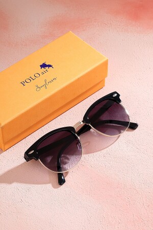 Unisex Sunglasses Black Color Frame Gold Plg-2076c - Polo Air