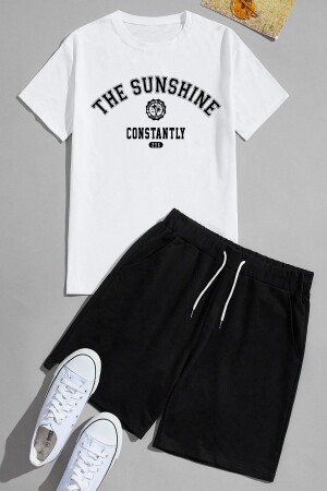 Unisex Sunshine Printed Shorts Set - Uyguntarz