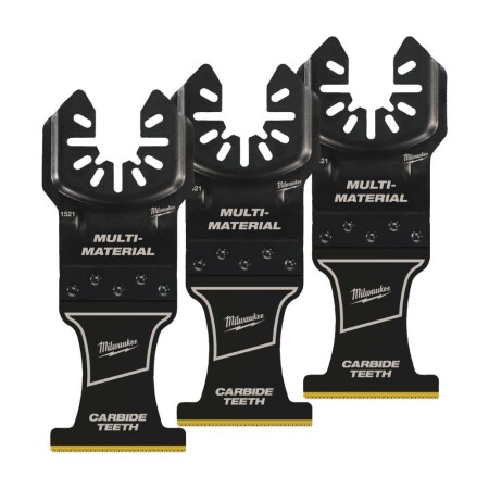 Universal blades for multi-function tool MILWAUKEE OL CARB 35mm, 3pcs. - Milwaukee Accessories