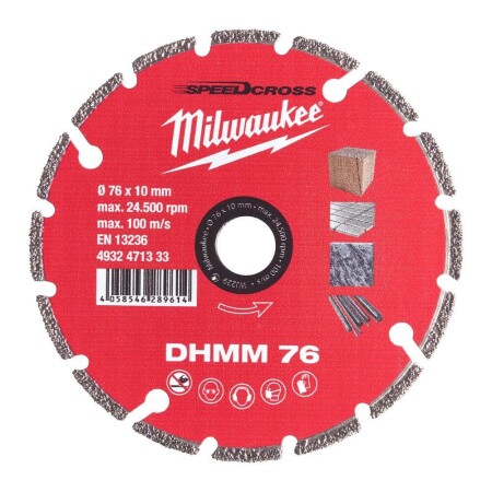 Universal diamond disc MILWAUKEE DHMM 76 76x10mm - Milwaukee Accessories