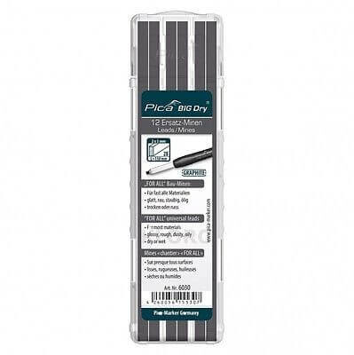 Universal graphite cores for PICA BIG Dry marker, 12 pcs. - PICA