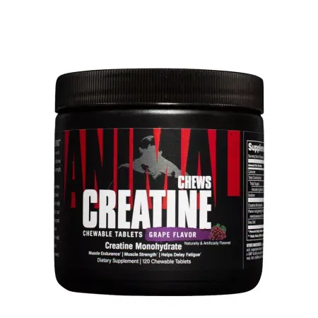 Universal Nutrition Animal Creatine Chews (120 Chewables, Grape) - Universal Nutrition