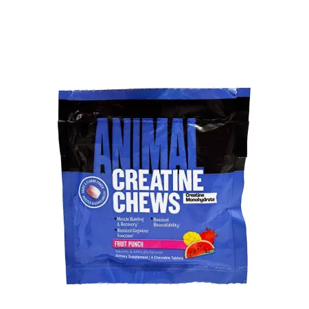 Universal Nutrition Creatine Chew Tabs Sample (4 chewable tablets, Fruit Punch) - Universal Nutrition