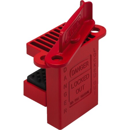 Universal safety lock for ball valve ABUS V500, red - ABUS