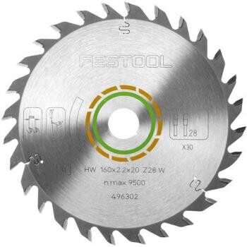 Universal saw blade 160x2.2x20 W28 FESTOOL - FESTOOL