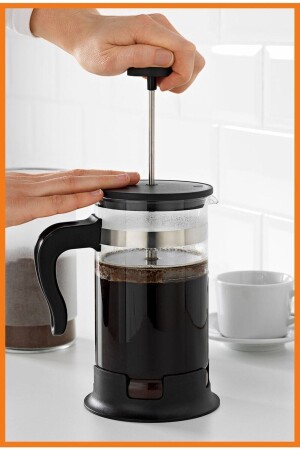 Upphetta Europestore Isıya Dayanıklı French Press Cam Demlik 1 lt 22 cm Paslanmaz Çelik EUROPESTORE - IKEA