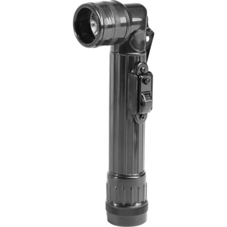 US BLACK LED LARGE ANGLEHEAD FLASHLIGHT - MIL-TEC
