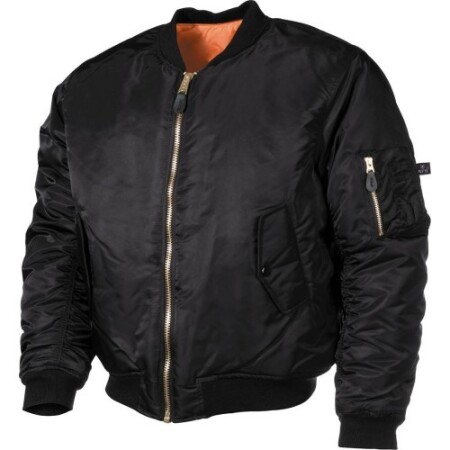 US Flight Jacket MA1 black - MFH