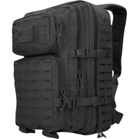 USA BLACK LASER CUT ASSAULT BACKPACK LG - MIL-TEC