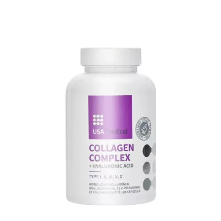 USA medical Collagen Complex - Collagen Capsule with 5 Types of Collagen (60 Capsules) - USA medical