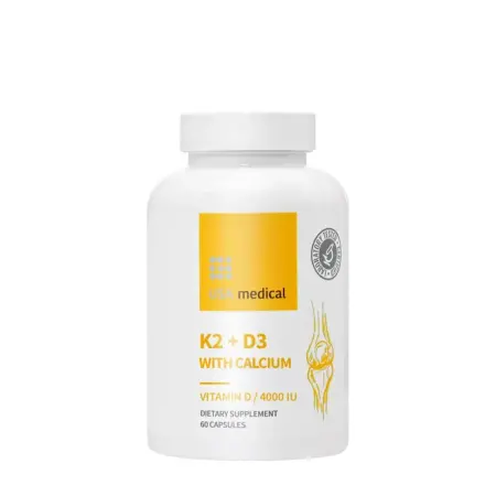 USA medical K2+D3 Capsule with Calcium and Vitamin C (60 Capsules) - USA medical