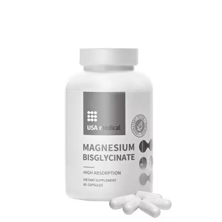 USA medical Magnesium Bisglycinate (60 Capsules) - USA medical
